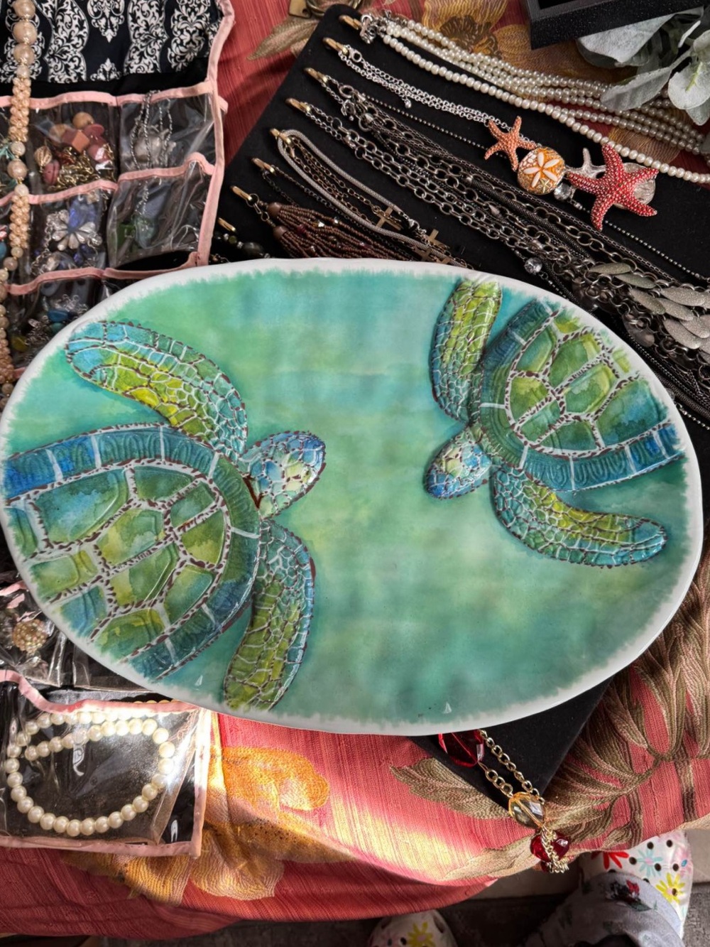 DEI Sea Turtle Melamine Oval Platter!